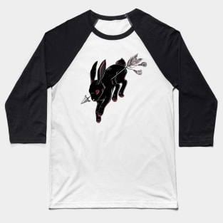 Dark Bunny. Black Rabbit. Dead hare Baseball T-Shirt